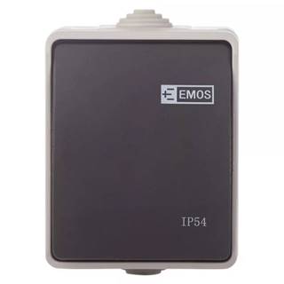 EMOS  A1398 PREPINAC NASTENNY C.1,6 IP54 SEDO-CIERNY, značky EMOS