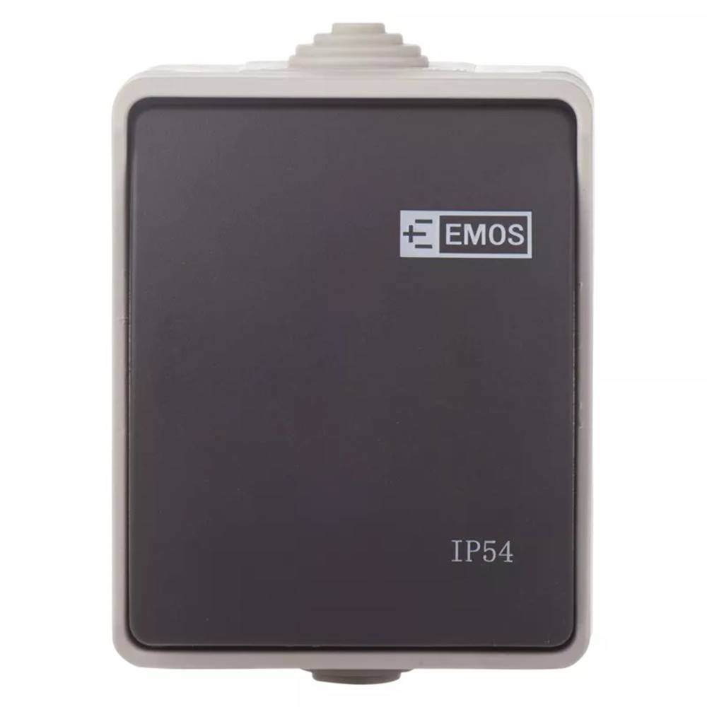 EMOS  A1398 PREPINAC NASTENNY C.1,6 IP54 SEDO-CIERNY, značky EMOS