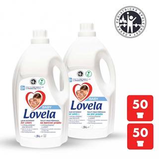 Lovela 2x LOVELA Baby tekutý prací prípravok na bielu a farebnú bielizeň 4,5 l / 50 pracích dávok, značky Lovela
