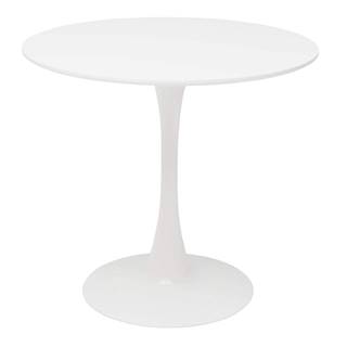 Kondela Jedálenský stôl okrúhly biela matná priemer 80 cm REVENTON P3 poškodený tovar, značky Kondela