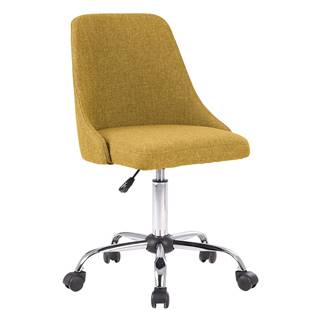 Kancelárska stolička žltá/chróm EDIZ P1 poškodený tovar