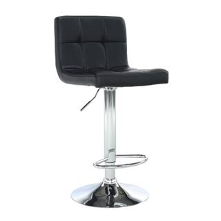 Barová stolička čierna ekokoža/chróm KANDY NEW P1 poškodený tovar