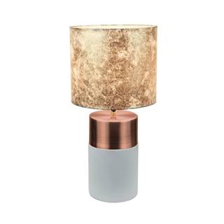 Stolná lampa sivohnedá/ružovozlatá/zlatá vzor QENNY TYP 18 P2 poškodený tovar