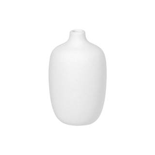 Blomus Biela keramická váza , výška 13 cm, značky Blomus