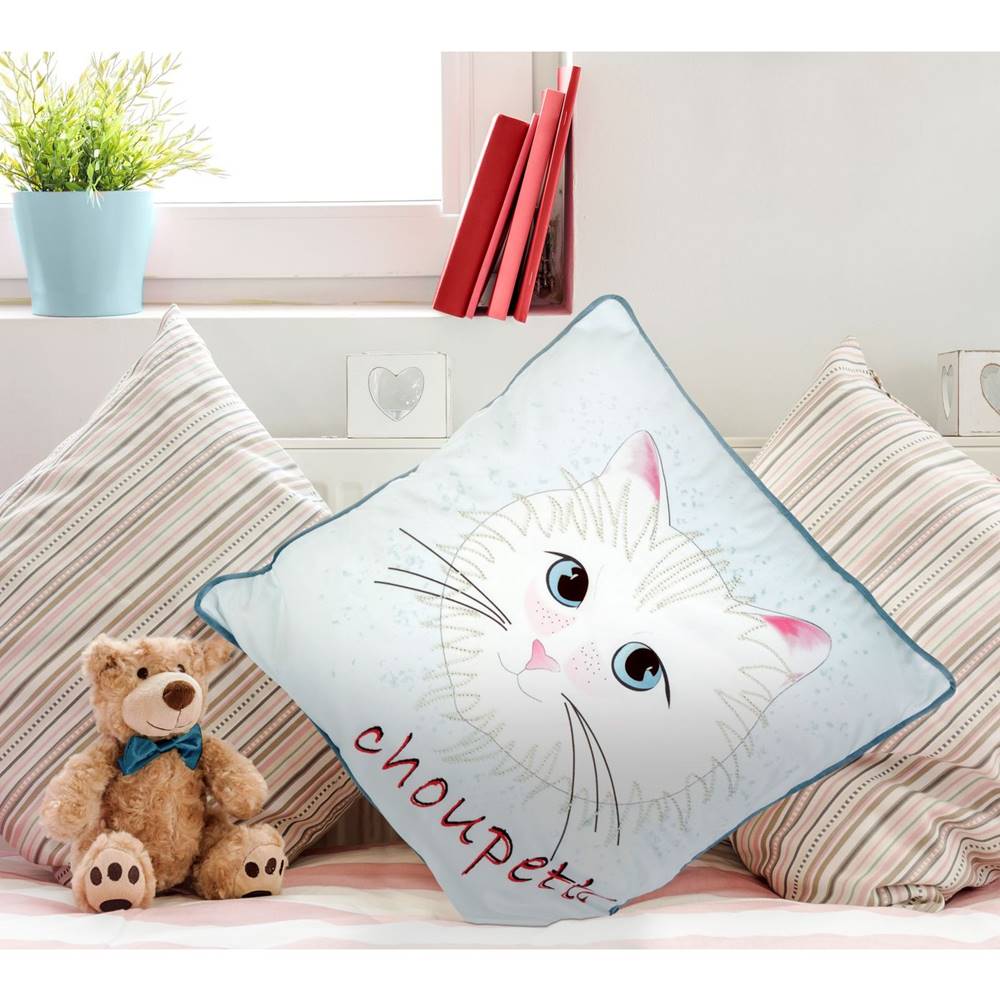 ArtFir  Obliečka na vankúš MICKI | mačka s efektom 3D 45 x 45 cm, značky ArtFir