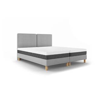 Mazzini Beds Svetlosivá dvojlôžková posteľ  Lotus, 180 x 200 cm, značky Mazzini Beds