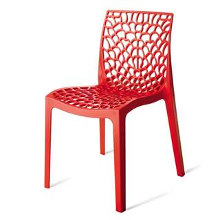 Sconto Jedálenská stolička GRUVYER červená, značky Sconto