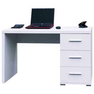 Sconto Písací stôl PEN biela, značky Sconto