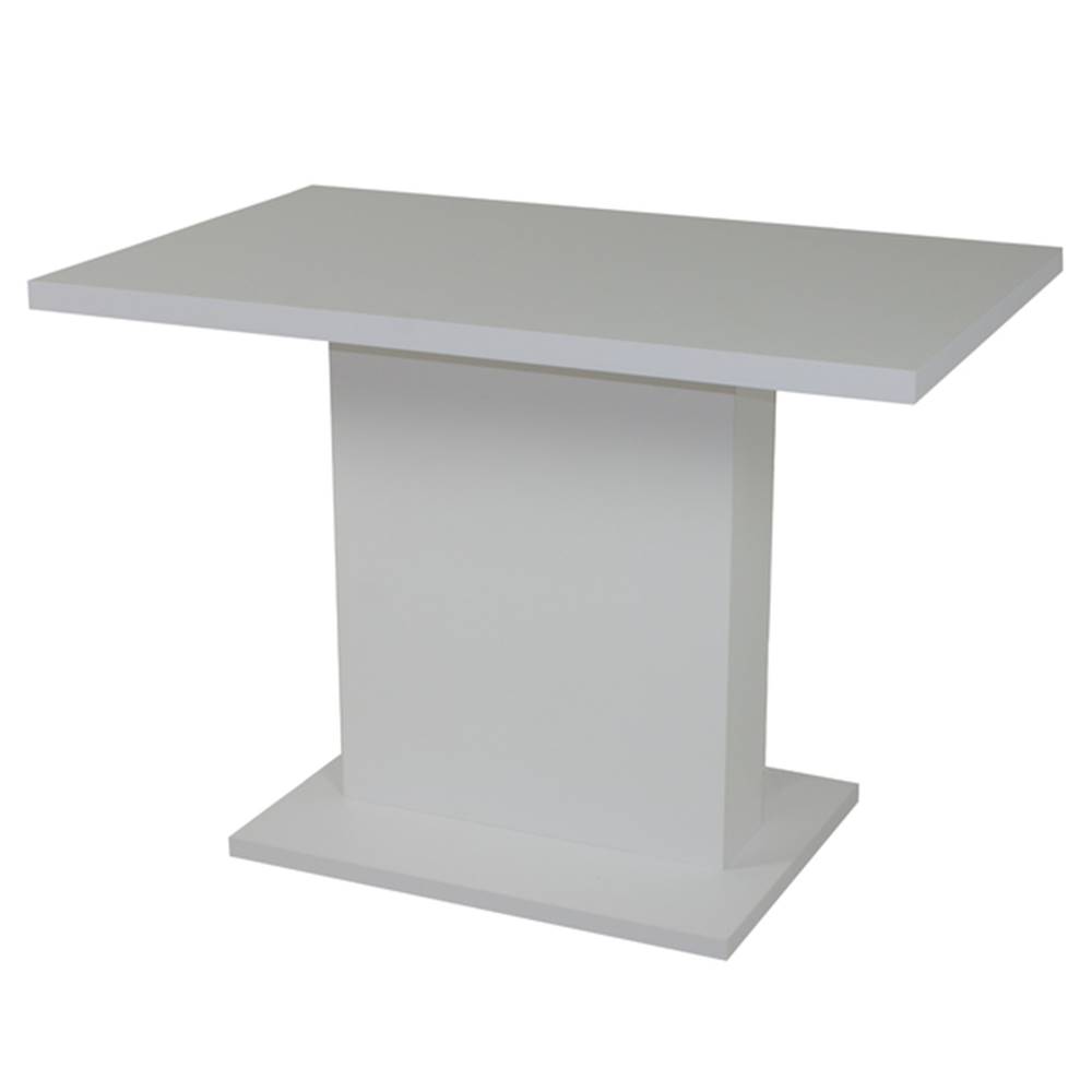 Sconto Jedálenský stôl SHIDA 1 biela, šírka 120 cm, značky Sconto