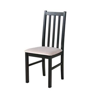 Jedálenská stolička BOLS 10 čierna/béžová