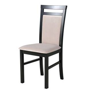 Sconto Jedálenská stolička MILAN 5 čierna/béžová, značky Sconto