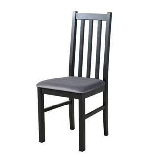Sconto Jedálenská stolička BOLS 10 čierna/antracitová, značky Sconto