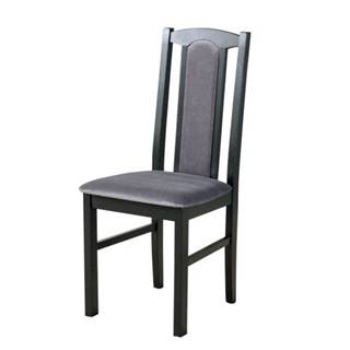 Jedálenská stolička BOLS 7 čierna/antracitová