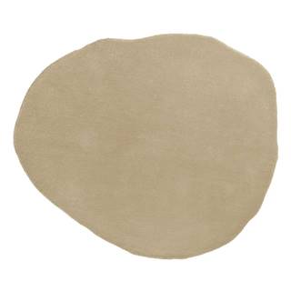 Béžový vlnený koberec 131x145 cm - Leitmotiv
