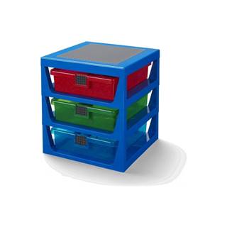 LEGO® Modrý organizér s 3 zásuvkami  Storage, značky LEGO®