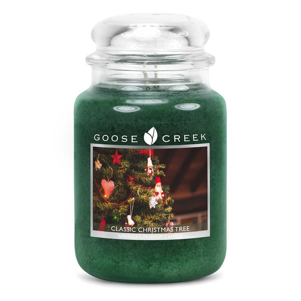 Goose Creek Vonná sviečka v sklenenej dóze  Vianočný stromček, 150 hodín horenia, značky Goose Creek