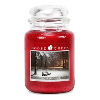 Goose Creek Vonná sviečka v sklenenej dóze  Krásy Zimy, 150 hodín horenia, značky Goose Creek