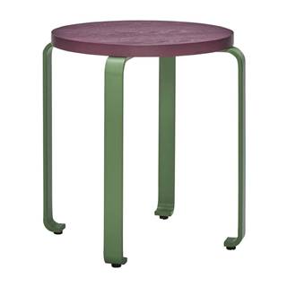 Hübsch Zeleno-fialová stolička z jaseňového dreva Smile - , značky Hübsch