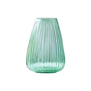 Bitz Zelená sklenená váza  Kusintha, výška 22 cm, značky Bitz