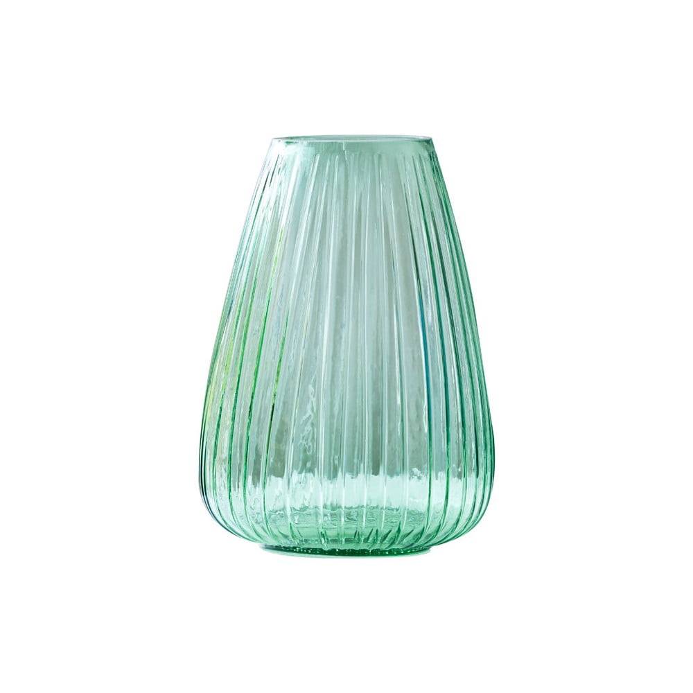 Bitz Zelená sklenená váza  Kusintha, výška 22 cm, značky Bitz