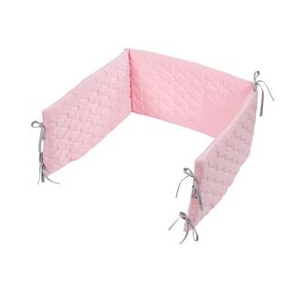 KLUPS  Mantinel ochranný do postieľky 180x30 cm Velvet Pink, značky KLUPS