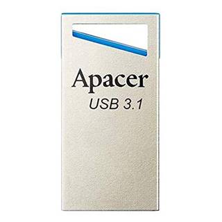 Apacer USB flash disk, USB 3.0, 128GB, AH155, strieborný, AP128GAH155U-1, USB A, s pútkom