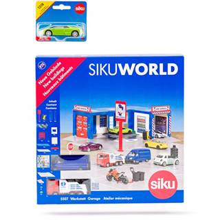 Siku SIKU SIKUWORLD - AUTOSERVIS S AUTAMI /55071318/, značky Siku