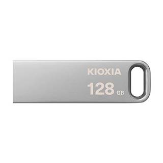 Kioxia USB flash disk, USB 3.0, 128GB, Biwako U366, Biwako U366, strieborný, LU366S128GG4