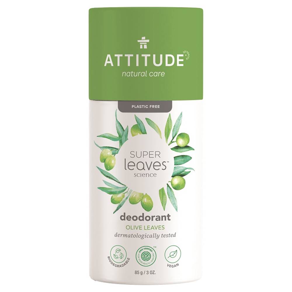 ATTITUDE  Deodorant prírodný tuhý Super leaves - olivové listy 85 g, značky ATTITUDE