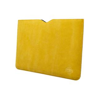 Ochranné puzdro na notebook z brúsenej kože Spring žlté MacBook Pro 16 (2019, 2020)
