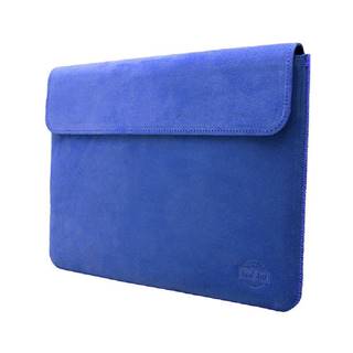 Puzdro na notebook z brúsenej kože Spring modré s klopou MacBook Pro 13 / Air Retia