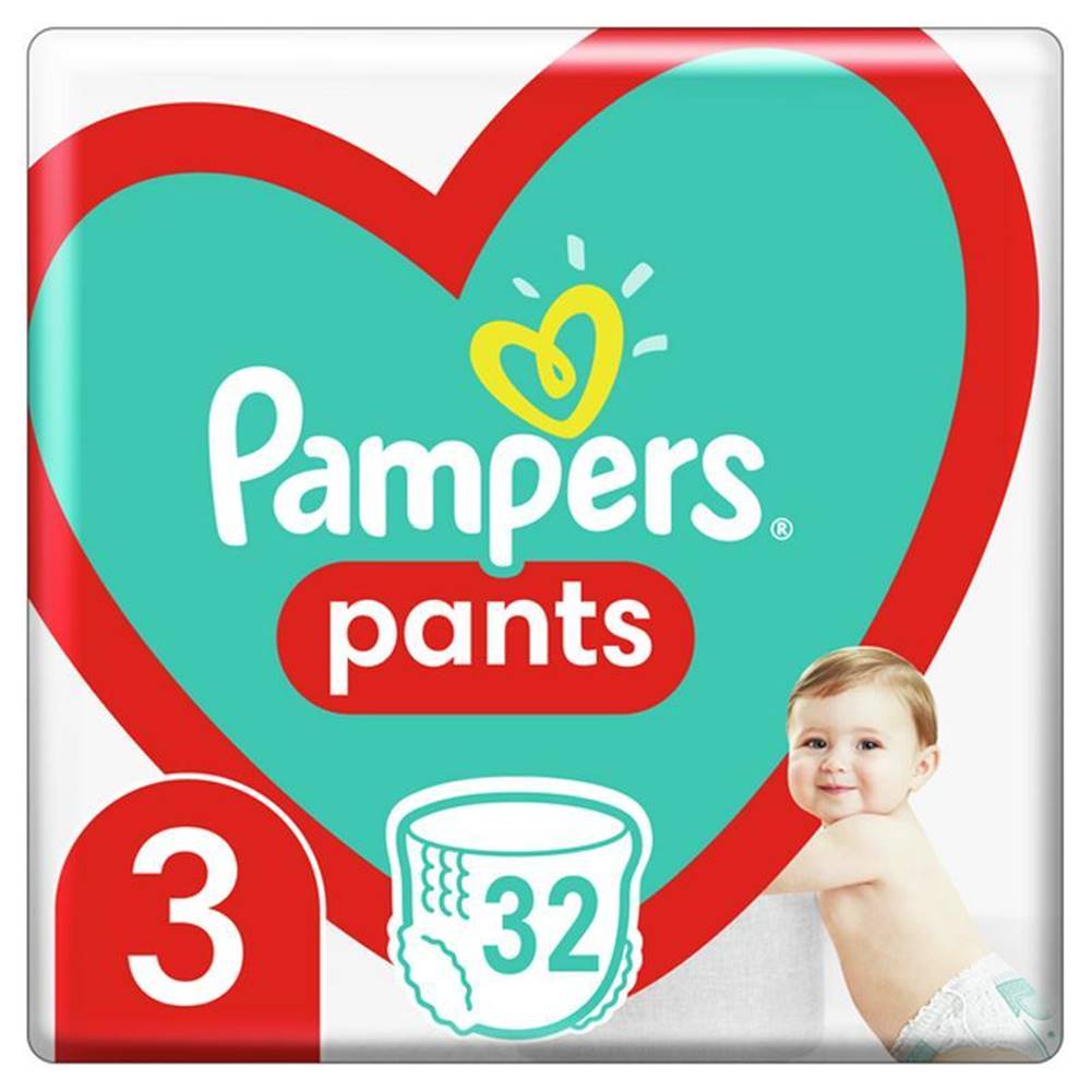PAMPERS  Pants Nohavičky plienkové jednorazové 3 (6-11 kg) 32 ks, značky PAMPERS