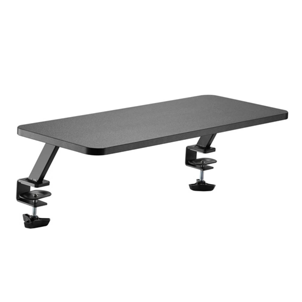 Powerton Podstavec pod monitor, připevniteľný ku stolu, čierny, oceľ, drevotrieska, 20 kg nosnosť, , ergo, značky Powerton