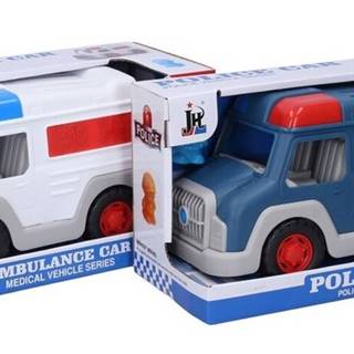 Auto ambulancia/polícia s figúrkou 23cm - policajné auto
