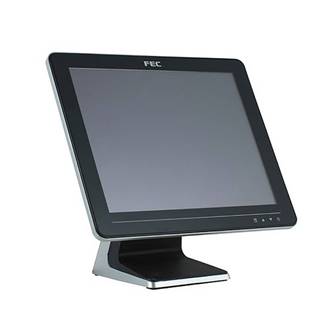 FEC Dotykový monitor  AM-1015C, 15" LED LCD, PCAP (10-Touch), USB, VGA/DVI, bez rámečku, černo-stříbrný, značky FEC