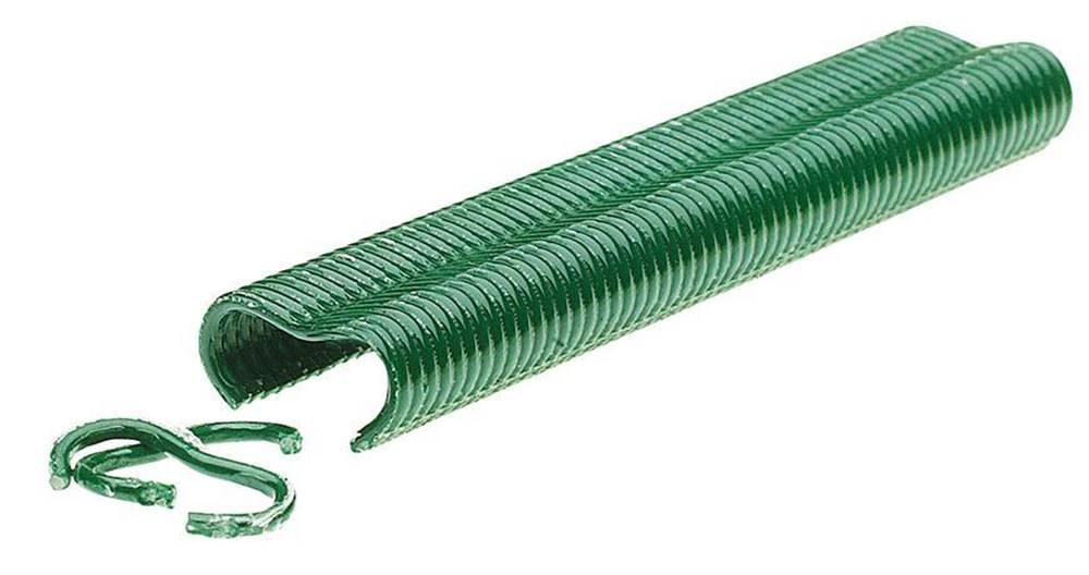RAPID Spona  VR22, PVC zelená, 1100 ks, sponky pre viazacie kliešte  FP222 a FP20, pre drôt 5-11mm, značky RAPID