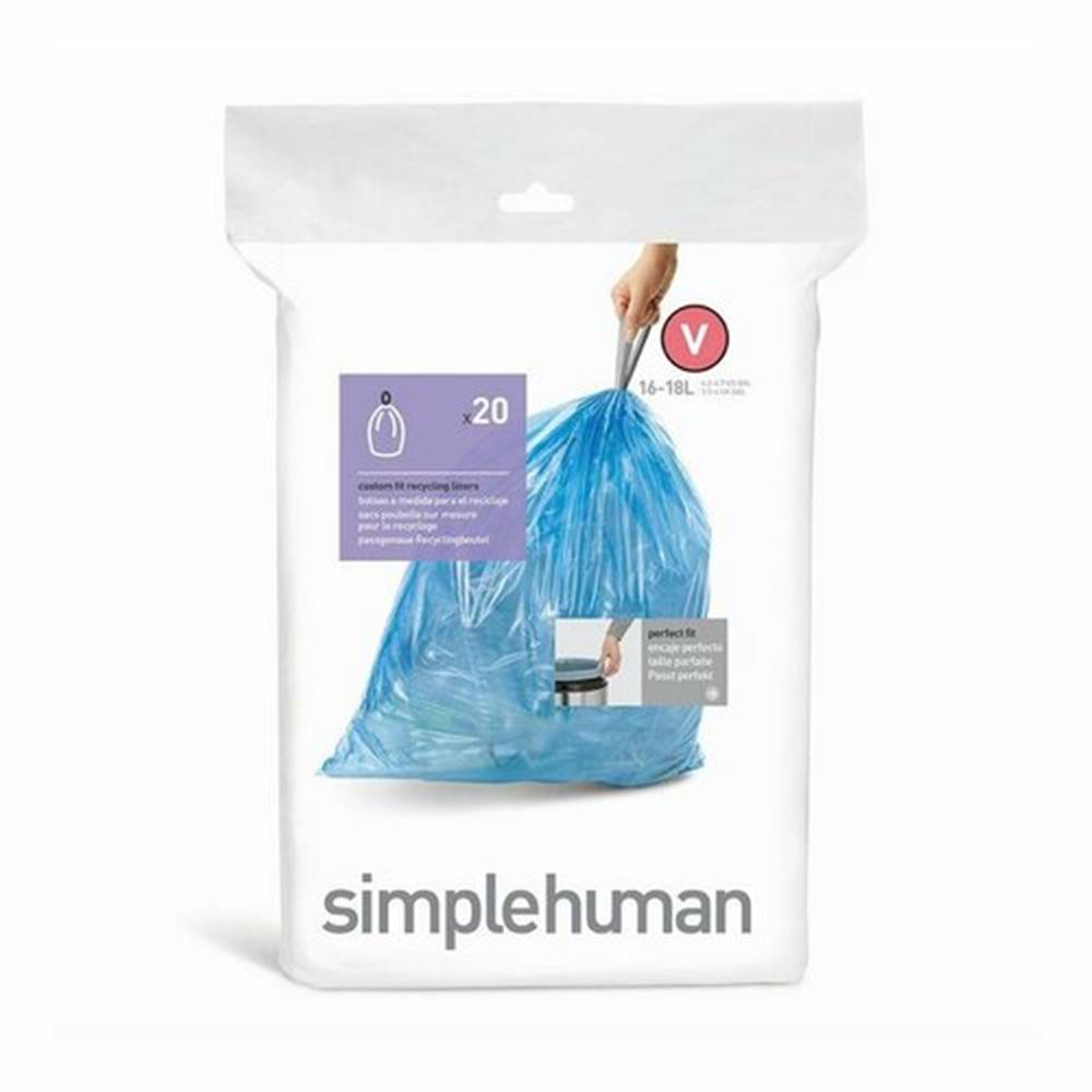 Simplehuman  Vrecká do odpadkového koša V 16-18 l, 20 ks, značky Simplehuman