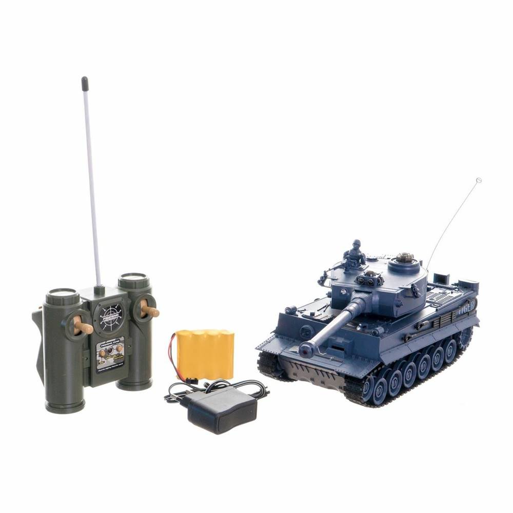 Teddies  Tank RC TIGER I  so zvukom a svetlom, 33 cm, na batérie + dobíjací pack 40 MHz, značky Teddies