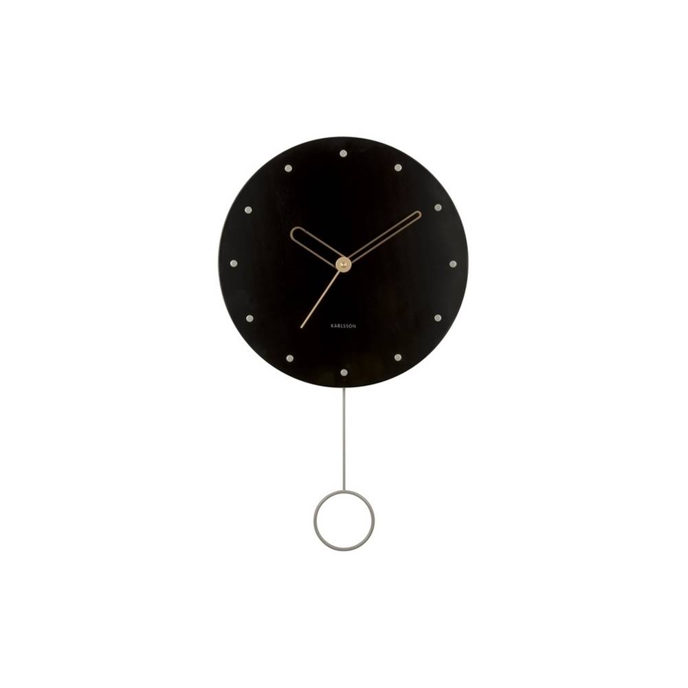 Karlsson  5893BK dizajnové nástenné hodiny, značky Karlsson