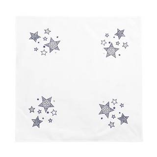 Boma Trading Vianočný obrus Blue stars, 85 x 85 cm