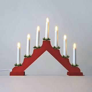 Altom Adventný svietnik LED Filament, červená, značky Altom