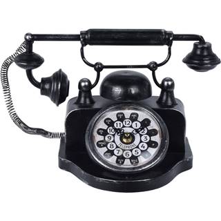 Florina Stolné hodiny Old telephone, čierna, značky Florina