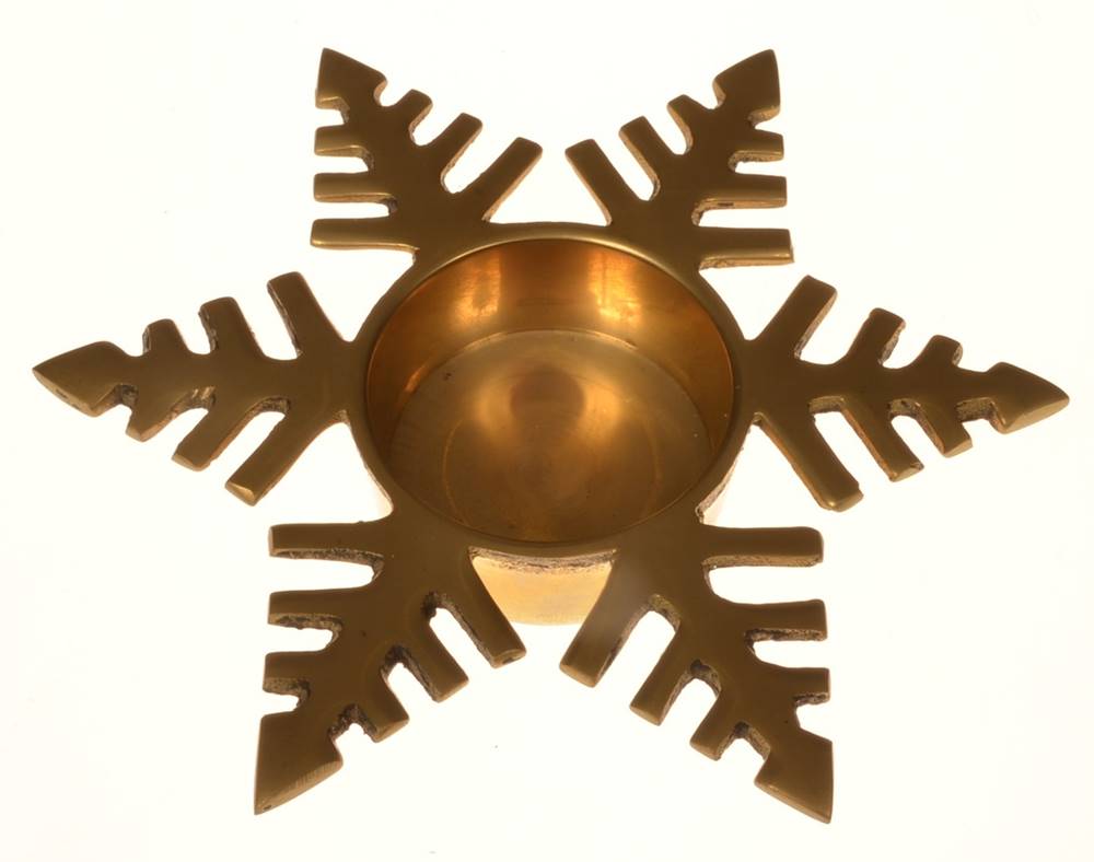 Schleich Mosadzný svietnik na čajovú sviečku Tamariche, 10 x 10 x 2 cm, značky Schleich