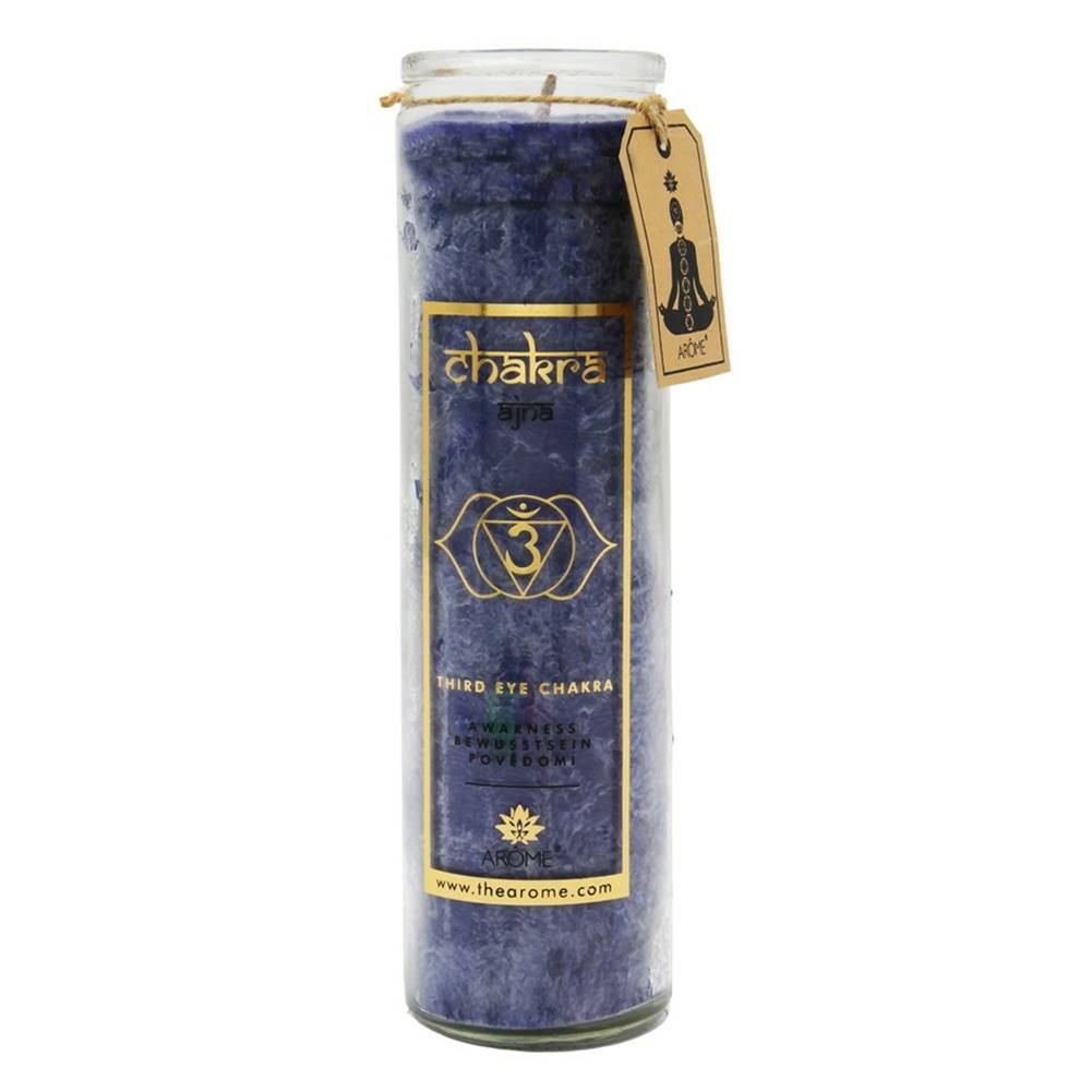 Altom Arome Vysoká vonná svieca Chakra Povedomie, vôňa morského vánku, 320 g, značky Altom