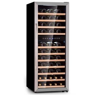 Klarstein Vinamour 73 Duo, chladnička na víno, 2 zóny, 192 l / 73 fliaš, 5-18 °C, dotykové ovládanie