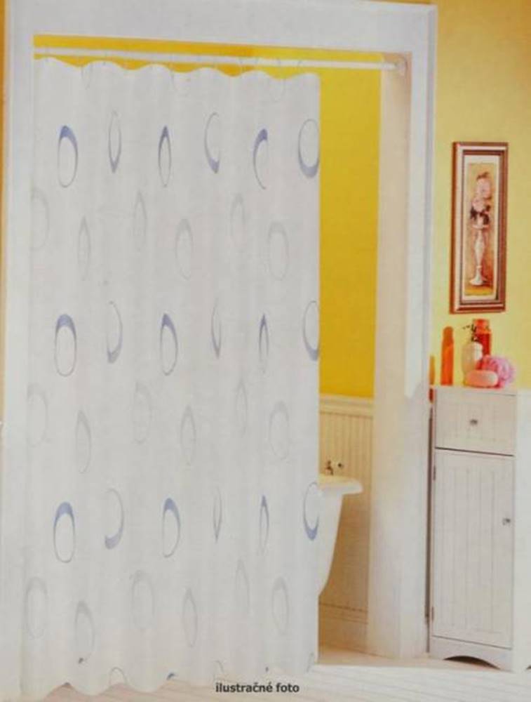 Kinekus Záves kúpeľňový, rozmery 180x200cm, 100% polyester, mix farieb a vzorov, značky Kinekus