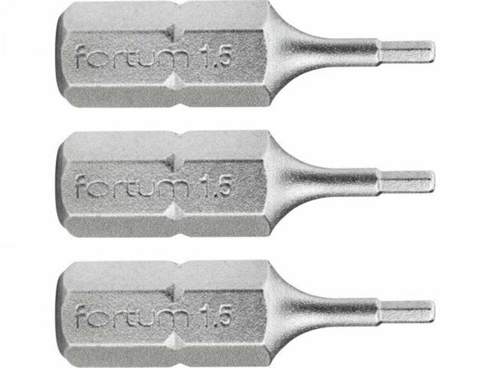 FORTUM Bity IMBUS H1.5x25mm, 3ks, S2, značky FORTUM
