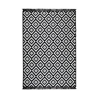 Čierno-biely obojstranný koberec Helen, 80 × 150 cm