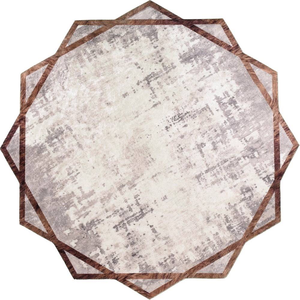 Vitaus Béžový okrúhly koberec ø 100 cm - , značky Vitaus
