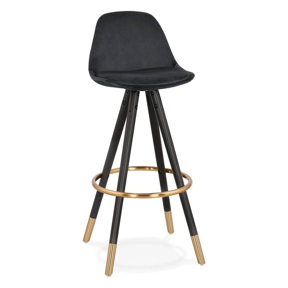 Kokoon Čierna barová stolička  Carry, výška sedenia 75 cm, značky Kokoon